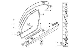 BAĞLANTI MANDALI E90 SOL BMW 51767208057