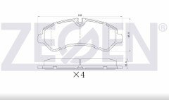 Fren Balata Arka Mercedes Sprınter 5T (907) 516 Cdı - 519 Cdı 2018- Cıft Teker Aa9074208700 A9074231800