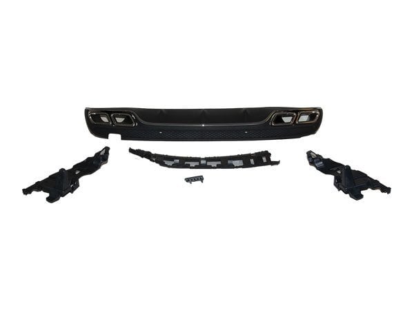 Tampon Difüzörü W205 Arka (2-Çıkış; Egz.Uçlu) -AMG- 2014-18 - 2058856238S1