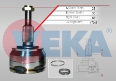 Aks Kafası Sol-Sağ Ön Dış T6 2.0 Tdı M-T 38X30X63 Uzunluk 170,5 Mm 2015- 7E0498099Cx 7E0498099B 7E0498099C
