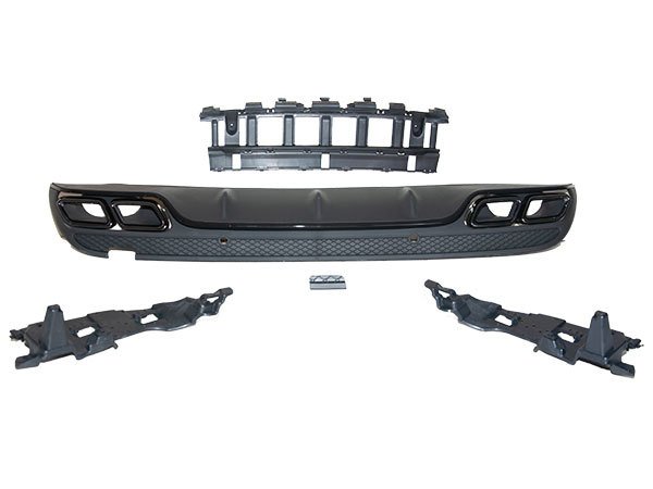 Tampon Difüzörü W205 Arka (2-Çıkış; Egz.Uçlu) -AMG- 2014-18 - 2058856238S2