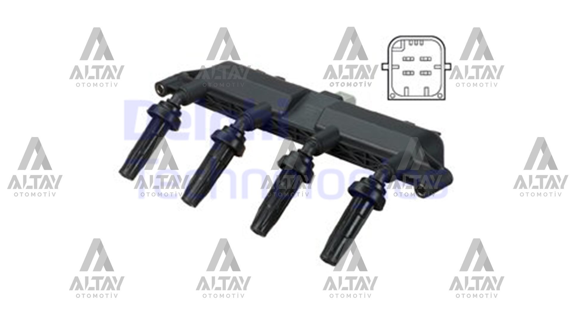 ATEŞLEME BOBİNİ 106 / 206 / 306 / 307 / C2 / C3 98=> 1.4i 8V GRI SOKET