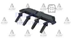 ATEŞLEME BOBİNİ 106 / 206 / 306 / 307 / C2 / C3 98=> 1.4i 8V GRI SOKET