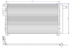 KLIMA RADYATORU RIO 06=>     BENZINLI  -  625x360x16 97606-1G000