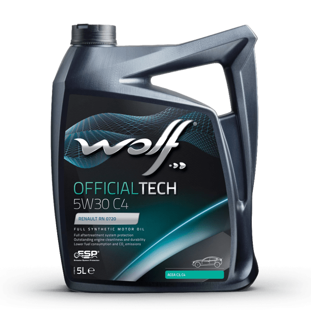 WOLF TAM SENTETIK PARTİKÜLLÜ MOTOR YAĞI OFFICIALTECH 5W30 C4 5L