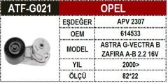 Opel V Kayış Gergi 2.2 Vectra C 614533 614533