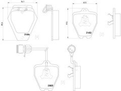 Fren Balatası Ön-Fişli ACK A8 1994-99 - 4D0698151AD