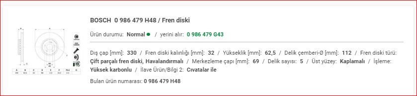 M.BENZ W213 ÖN FREN AYNASI (ADET) A0004212712