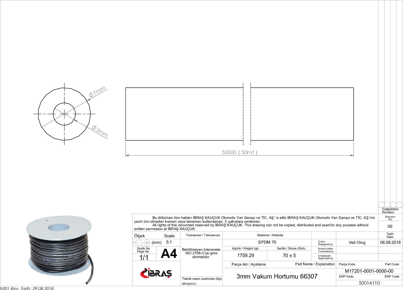 SU HORTUMU ( Üniversal )
C / TİPİ
3mm x 7mm DOĞAN  SL  1.6 19016087