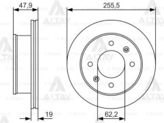 Fren Diski Getz 03-11 Dizel / Ön Havalı 256-4 517121C050