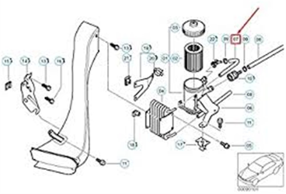 MAZOT FİLTRE HORTUMU E46 BMW 13537786395
