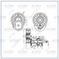 VANTİLATÖR GERGİSİ PASSAT / A4 / A6 97-00 AFN-AVG-AHU 1.9 TDİ KOMPLE
