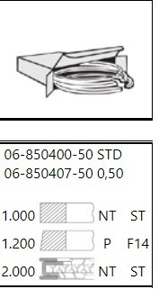 Vw Polo Jetta 1.2Tsı Cbza 71Mm Segman 03F198151 03F198151