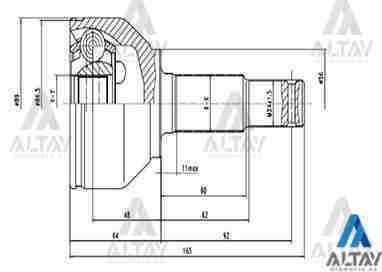 Aks Kafası Dış Qashqaı / 1.5 Dci 29X56X35 39211Jd22B