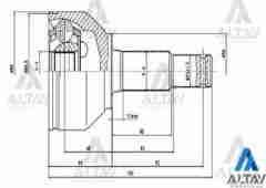 Aks Kafası Dış Qashqaı / 1.5 Dci 29X56X35 39211Jd22B