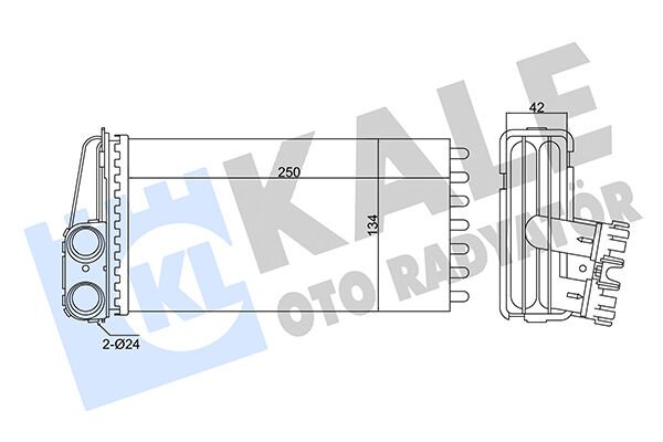 RADYATÖR KALORİFER 307 01=> TU/ET3/EW BENZİNLİ