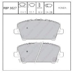 Arka Fren Balata - Crv 02-06 Rbp3027