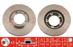 FREN DISKI ON STAREX  97-03   254MM 581294A000 -  -  -  -