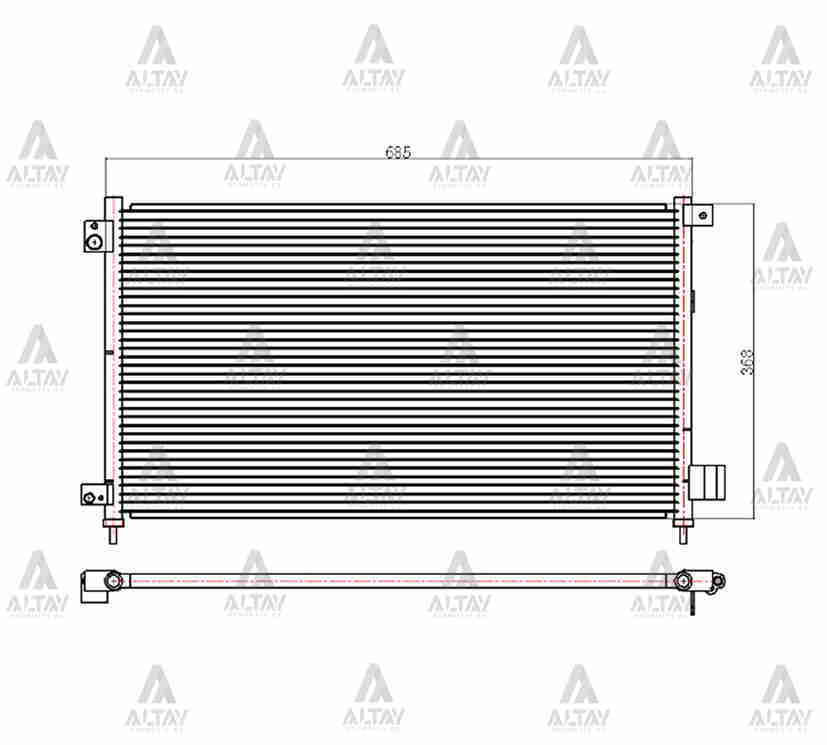 Radyatör Klima Accord 03-08 2.0-2.4 - 80110-SDA-A01