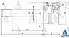 Aks Kafası Dış L-200 02-06 Magnum / 28X56X25 Urw2106048