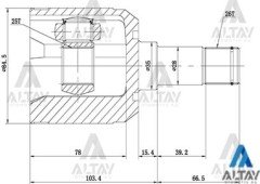 Aks Kafası İç 626 88-91 / Sol 26X25X35 G01322620