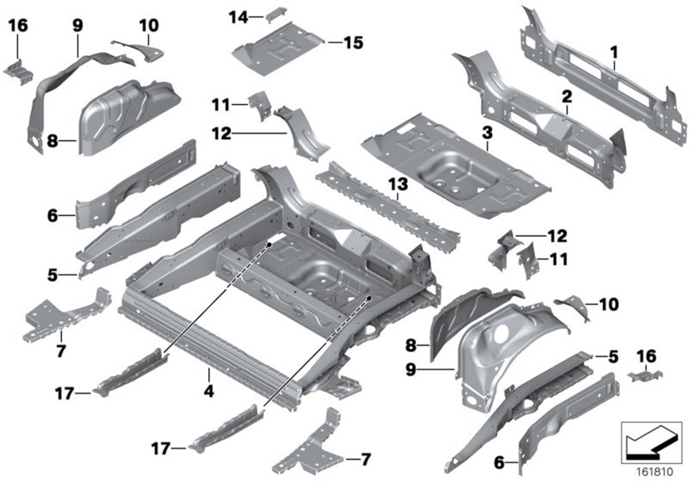 PANEL SACI SAĞ R50 R53 R56 MINI COOPER 41217035336