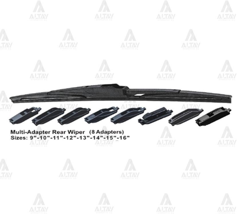 Silecek Süpürgesi Plastik Tip 8 Aparatlı Arka 12'' (300Mm)