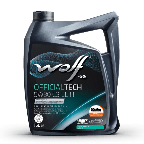 WOLF TAM SENTETIK MOTOR YAĞI OFFICIALTECH 5W30 C3 LL III 5L