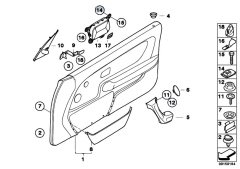 AİRBAG KAPI BMW COMPACT ÖN E36 72128237538