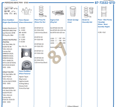 M.BENZ M646 W203-211-639-906  Euro3 90,00mm 30pim  PİSTON