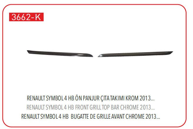 PANJUR ÇITASI ÜST 3662K CLIO IV HB KROM