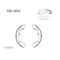 Arka Fren Balata (Pabuc) - 626 88-91 Rbs4056
