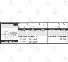 Piston Takım Corolla 1.3L /  88-97 / 73.50Mm / 2E / 0.50 1310111050