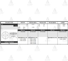 Piston Takım Corolla 1.6L Karb. /  92-97 /  81.50Mm / 4Af / 0.50