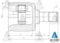Aks Kafası İç Cıvıc Accord / 27X40X32 44310SL5N00