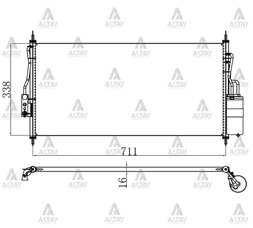 RADYATÖR KLİMA ALMERA 00=> 1.5-1.6 27650-95F0B