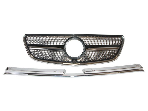 Panjur V-Class 447 Krom/Gümüş + Üst Çıta -Diamond- 2015- - 4473134