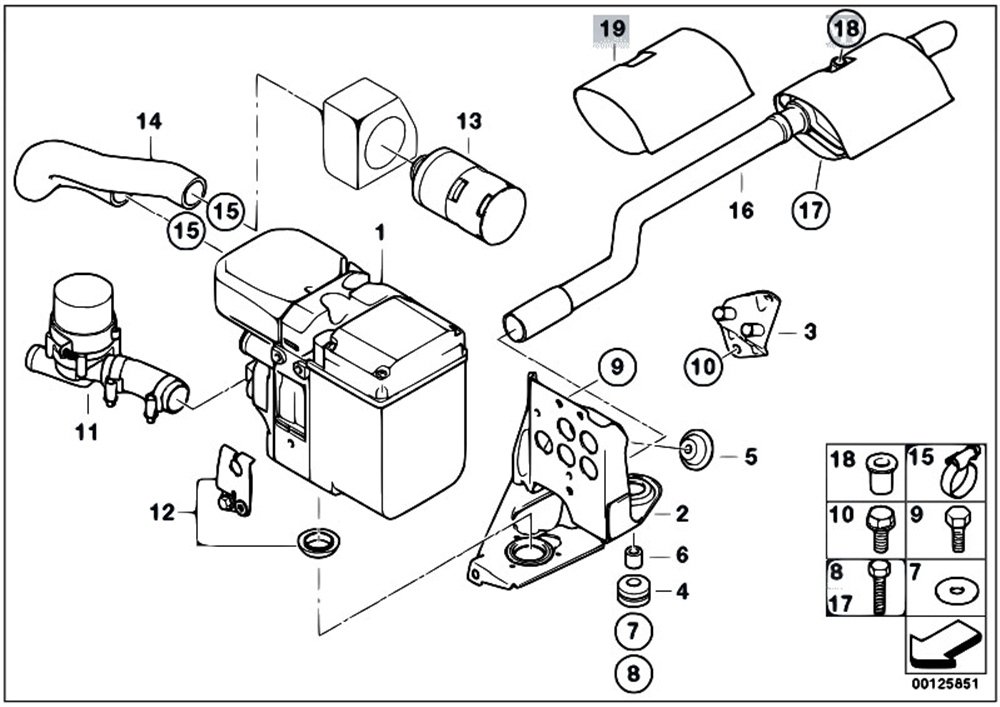EMME SESİ REZANATÖRÜ BMW E60,E61,E63,E64,E65,E66 64126900997