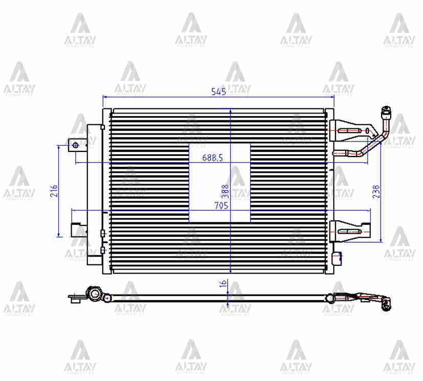 Radyatör Klima Colt 04-12 - MR568975