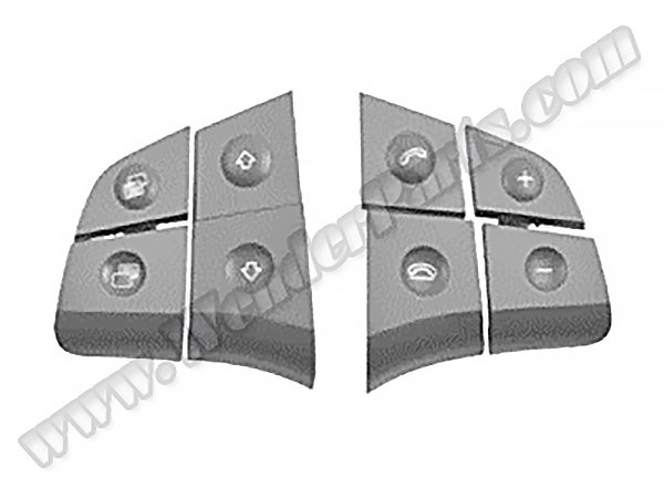 Direksiyon Tuş Takımı W164 X164 W251 (Gri) - 1648209710S2