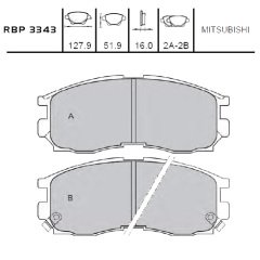 On Fren Balata - Galant 90-96 / Proton-Persona 96- / Lancer 92-02 Rbp3343