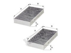Klima Filtresi W164 X164 W251 (Set) Karbonlu - E2912LC012