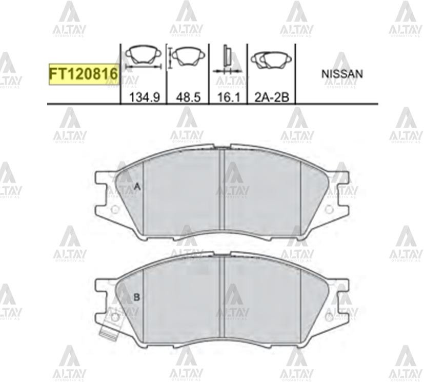 Fren Balata Almera 03-08 Ön 410606N091