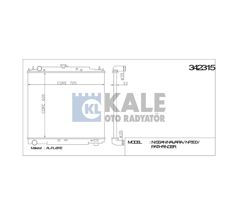 Radyatör Su Pıckup 06=> Navara (Mt) Brazıng 21410Eb30A