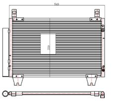 KLIMA RADYATORU YARIS 06=>     BENZINLI  -  550x338x16 88460-52110