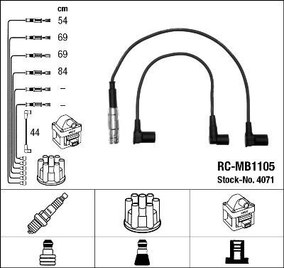 M.BENZ  M102  W124-201  BUJİ KABLO SETİ  5 Adt    0300890700 - 0300890466 A1021501918 A1021502018 A1021502118 A1021502818 A1021502918 B333 ZEF466