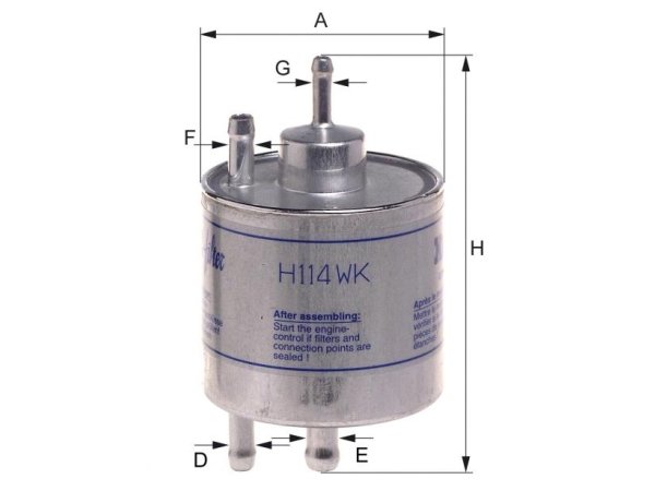 Yakıt Filtresi M166 [W168] - H114WK