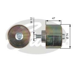 Kayış Gergi Kasnağı Iveco 74*47*75 / Ford 1838 (Apv1060) 0400261 6C466A228Ac T36195