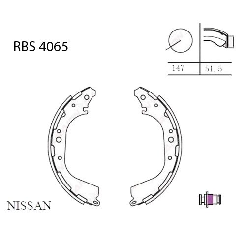 Arka Fren Balata (Pabuc) - Skystar 03-05 Rbs4065