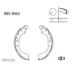Arka Fren Balata (Pabuc) - Skystar 03-05 Rbs4065